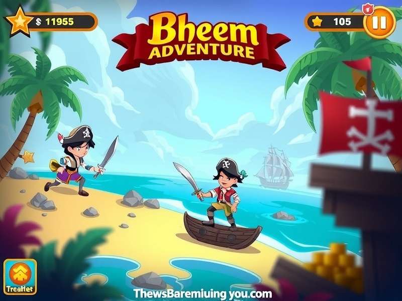 Bheem Pirate Adventure Game Screenshot